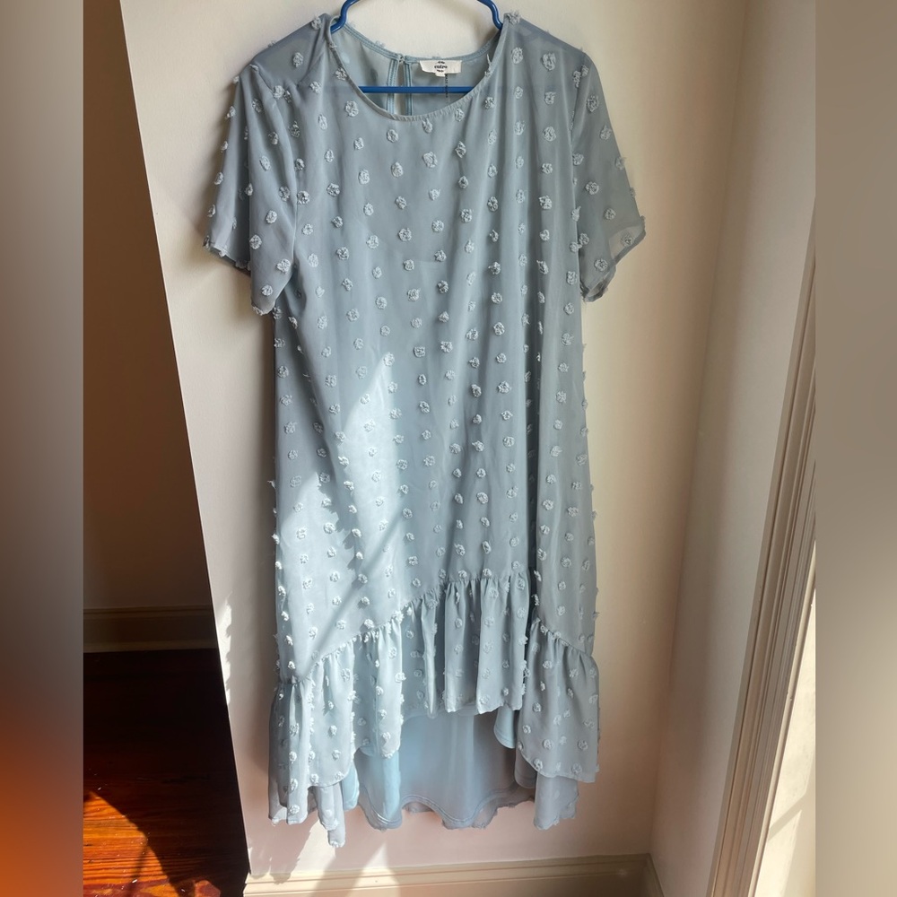 Spring Light Blue Entro Midi Dress